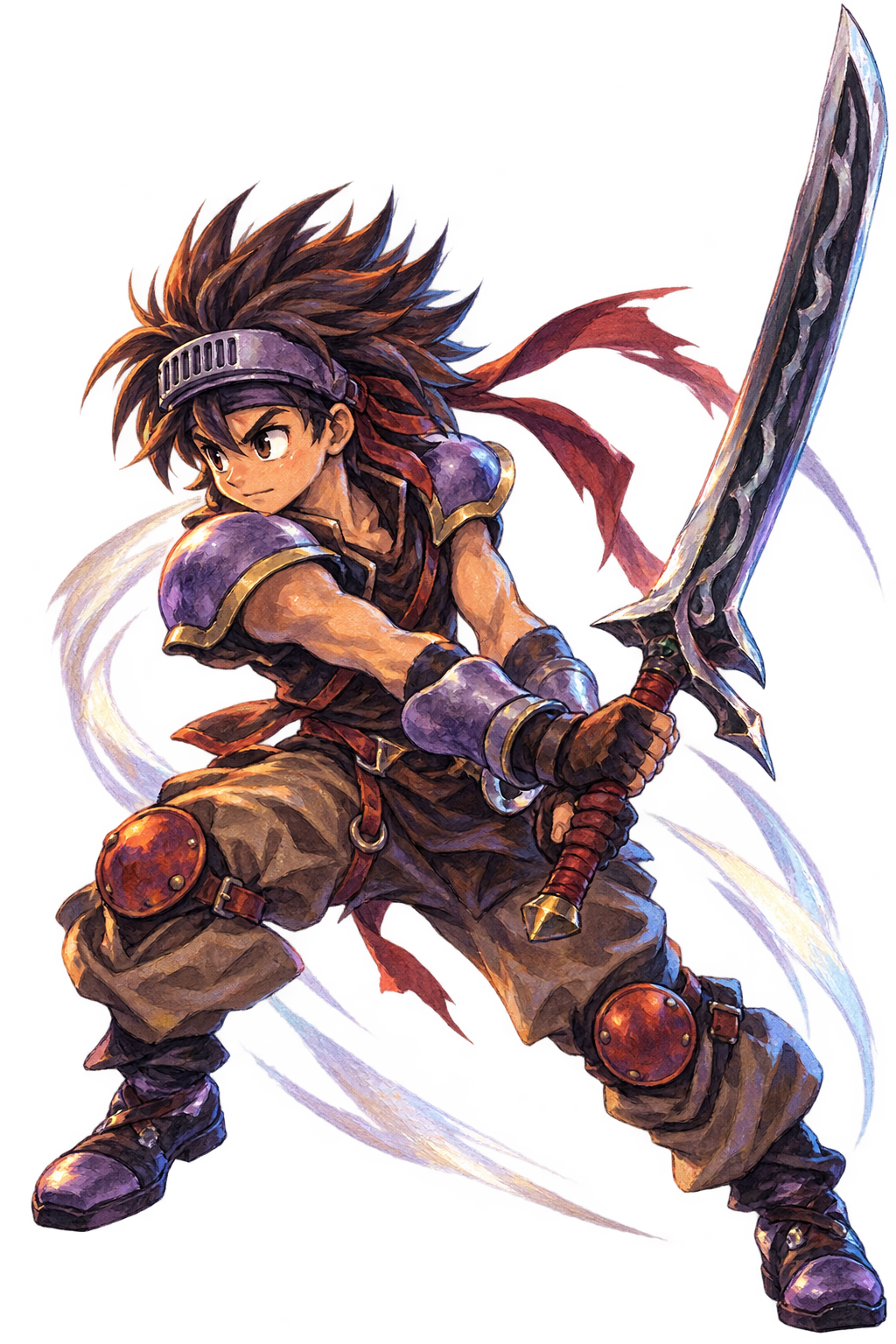 Sword-bearing Didga illustration from the preserved adventure